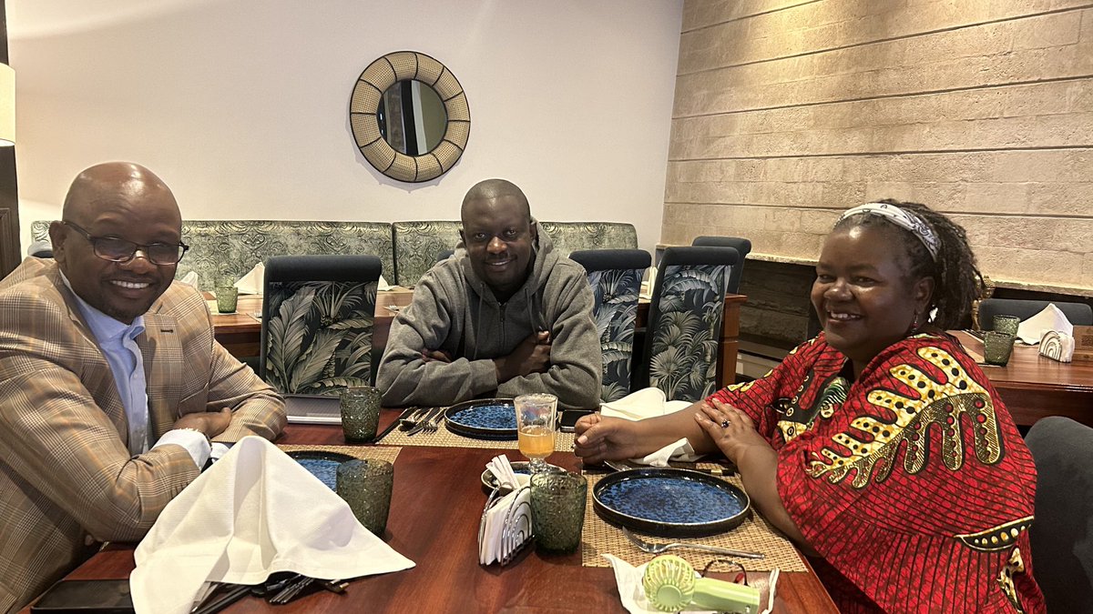 Its always a good feeling when comrades meet to fellowship & renew beliefs in the many struggles & to share gratitudes for the small & BIG victories of life. Thank you ⁦@NjokiNjehu⁩ ⁦@OkandaJoab⁩ for keeping at it . Power to us all.