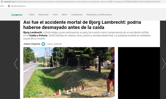 Las salidas contra pasos salvacunetas se pueden mitigar con protectores ensayados para ciclistas/motociclistas (UNE 135126). Ayer se vio en <a href="/Eurosport_ES/">Eurosport.es</a>  una salida en la <a href="/ehitzulia/">Itzulia Basque Country</a>. Ya ocurrió algo parecido en la Vuelta Polonia

Existen soluciones: cidro.es/crossafe