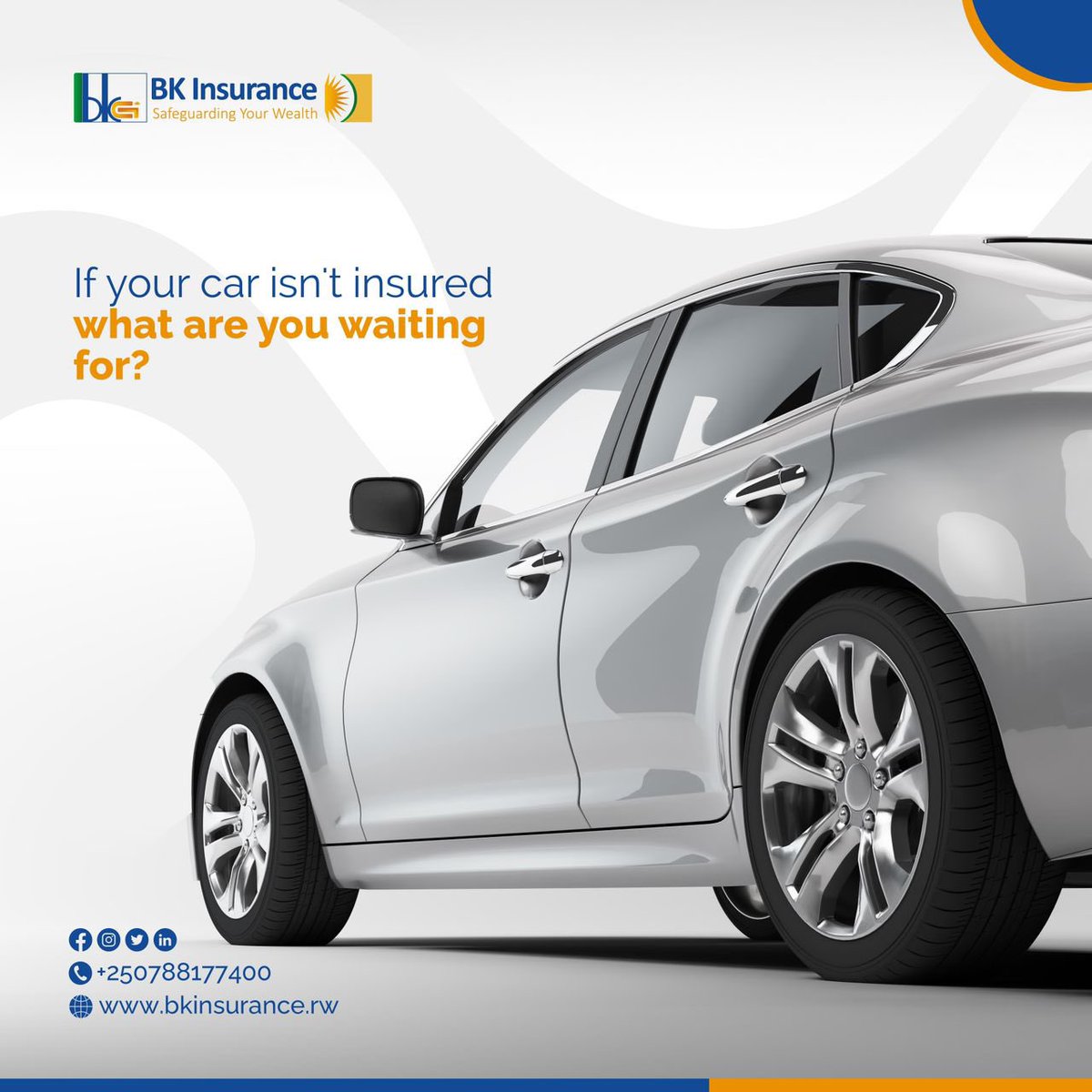 Don't wait for the worst-case scenario to strike before getting insured. Visit BK Insurance today to secure your motor insurance. #BKInsurance #SafeGuardingYourWealth #RwoX #Rwot