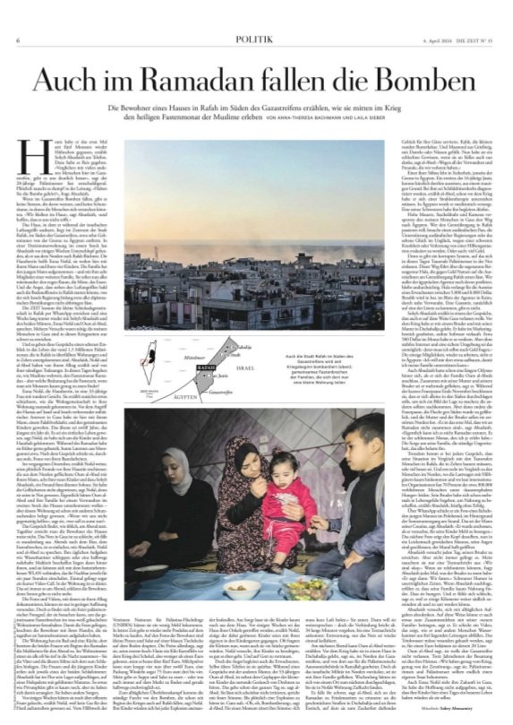 Küche, Bad, zwei Schlaf-, ein Wohnzimmer. 15 Menschen aus drei Familien. Wie eine kriegsbedingte Wohngemeinschaft in der völlig überfüllten Stadt #Rafah den #Ramadan erlebt. Unsere Recherche @DIEZEIT. Mit @lailamareen zeit.de/2024/15/ramada…