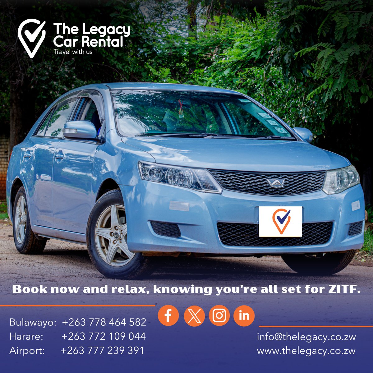 ZITF is around the corner, reserve your vehicle today before it's too late!
#ZITF #exhibition #BookNow #travelwithus #carrental