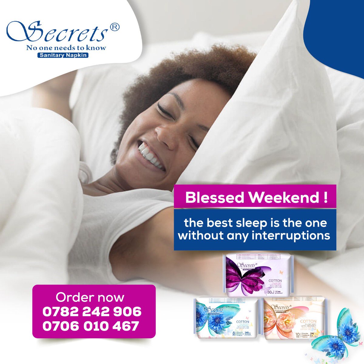 Sleep in this weekend without any worries because secrets got you 🤗🦋

#unleashyourconfidence