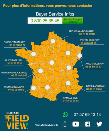 👥 Une équipe à votre écoute, partout en France

Une question ? Besoin d'un conseil ? Besoin de renseignements sur Climate FieldView ?
📲 Le bon numéro se trouve forcément en dessous

Et aussi sur X 👋@FloCAILLER @AVanbockstael