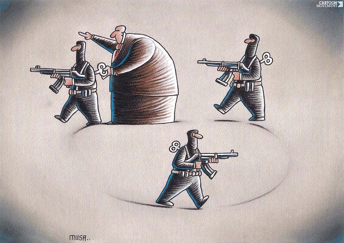 Using terrorism. Today’s cartoon by Musa Gumus. More cartoons: buff.ly/3U2y010 #terorrism #violence #terrorists