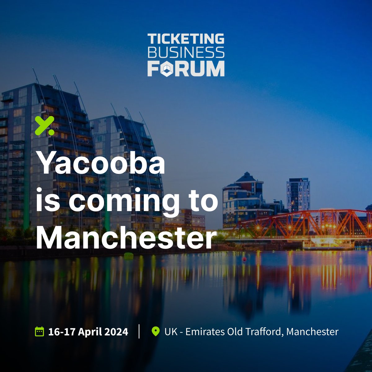 yacoobalabs's tweet photo. Yacooba will be present at the @TheTicketingBiz Forum in Manchester! 🎟️ Don't miss the chance to meet us at the event and learn more about how Yacooba can help you manage your ticketing operations efficiently and safely.  

#TicketingBusinessForum #Manchester #Innovation #Music https://t.co/Q97BSSh4Lc