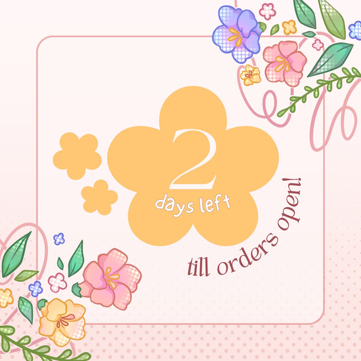 2 DAYS LEFT until the official Zine launch of Florilegium 2024! 💐📆

Grab a copy of the Zine as it releases by April 8 and support our cause! 🌷 

🌸 Check out our carrd for more info:
     ↳ florilegiumzine.carrd.co