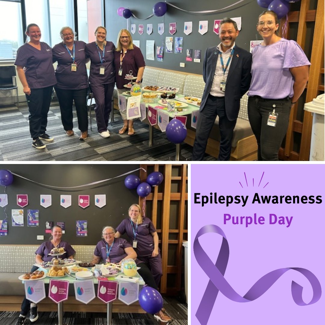 Last week, Gold Coast Health staff from the Neurology department joined the global initiative of #PurpleDay to raise epilepsy awareness! 💜 Staff baked, wore purple, and donated $180 to support this cause.