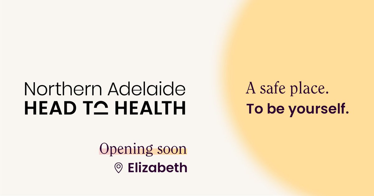 📣 Our Walk-in Afterhours Mental Health Service, delivered at Edinburgh North, will be permanently closing its doors at 9 pm, Friday 12 April. When one door closes, another one opens 🔑 #NorthernAdelaideHeadtoHealth opens on Tuesday 16 April at Elizabeth! #MentalHealthSupport