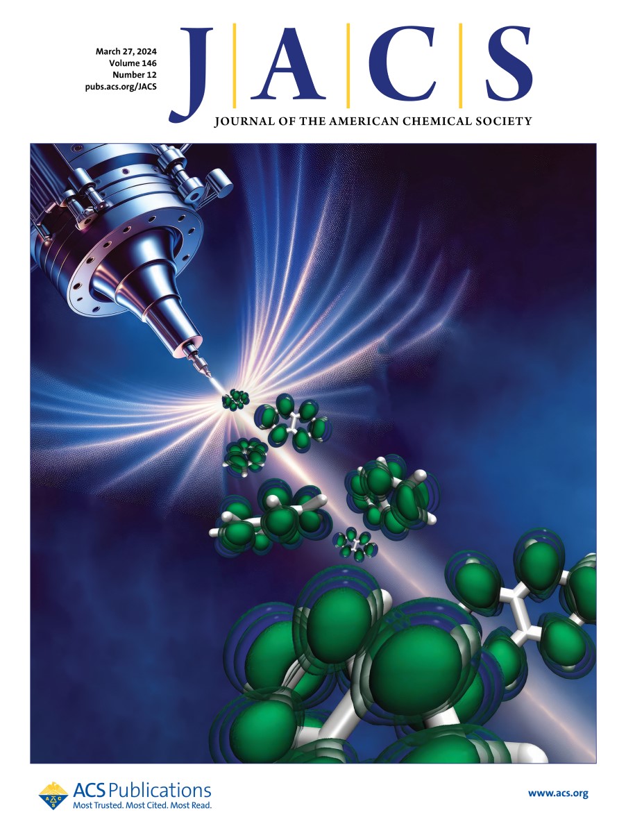 A cover in @J_A_C_S highlights research led by H.C. Schewe @IOCBPrague @CzechAcademy and S.E. Bradforth @USCChemistry on friendly room temperature solvents for Birch reduction (doi.org/10.1021/jacs.3…). The cover shows the experimental conditions: a liquid jet is generated from a…