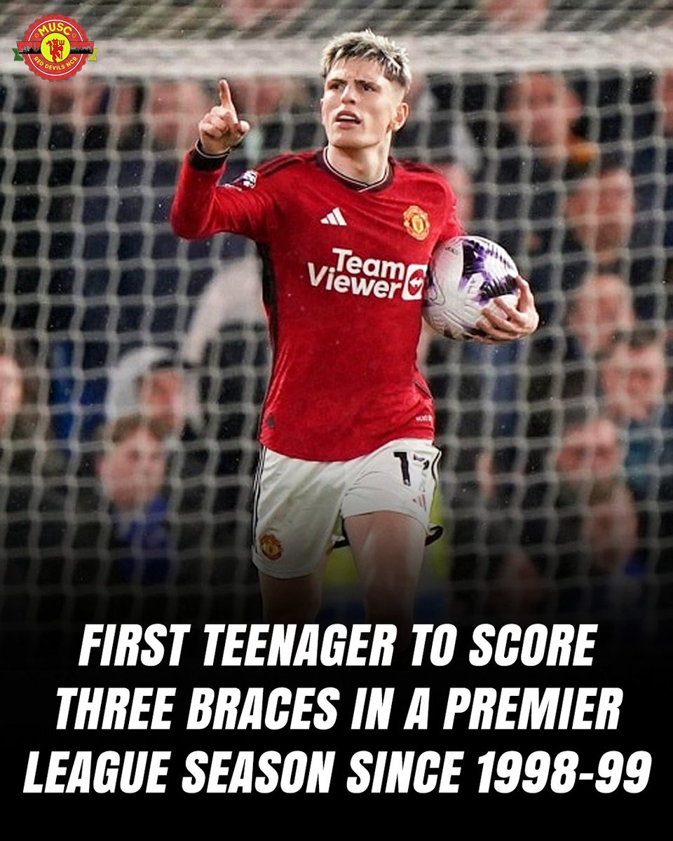 On an agonizing night, Alejandro Garnacho reached a personal milestone. 🌟 Michael Owen was the last youngster to do so. #alejandrogarnacho #garnacho #ManchesterUnited #MUFC