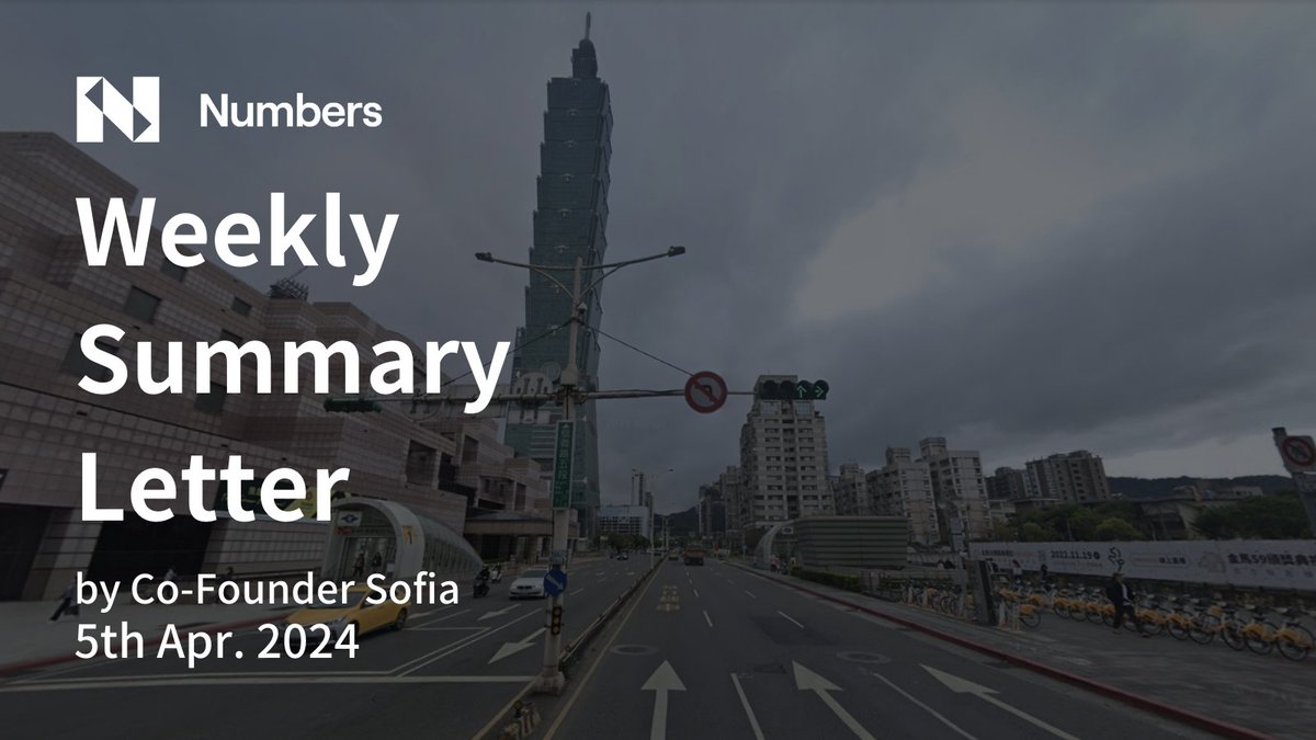 Dear Numbers Community, It's Sofia here, writing the first weekly summary of April. Read the full letter here 👇 link.numbersprotocol.io/240405