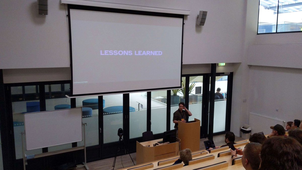 Yesterday we finished it with: Pointers? In My Python? Eli Holderness Building Open Climate Change Information Services in Python Trevor James Smith 503 days working full-time on FOSS: lessons learned @mathsppblog