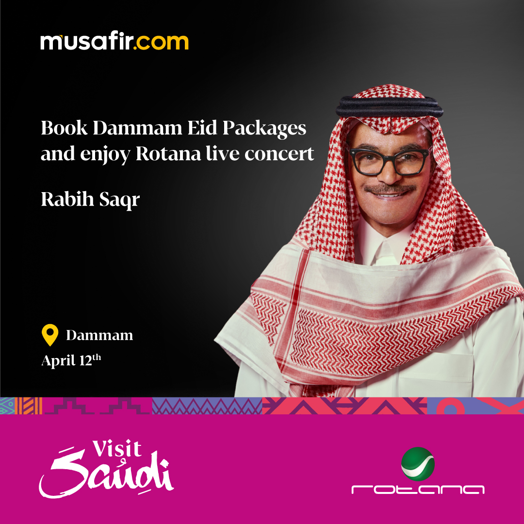 Catch the greatest Saudi musicians and composers performing live across Jeddah, Dammam and Riyadh this Eid! - Rabih Saqr, Ziena Emad, Abadi Al Johar, Abdullah Mustreh and Majid Al Mohands! Get booking today through holidays@musafir.com #musafirdotcom #IamMusafir #EidConcerts