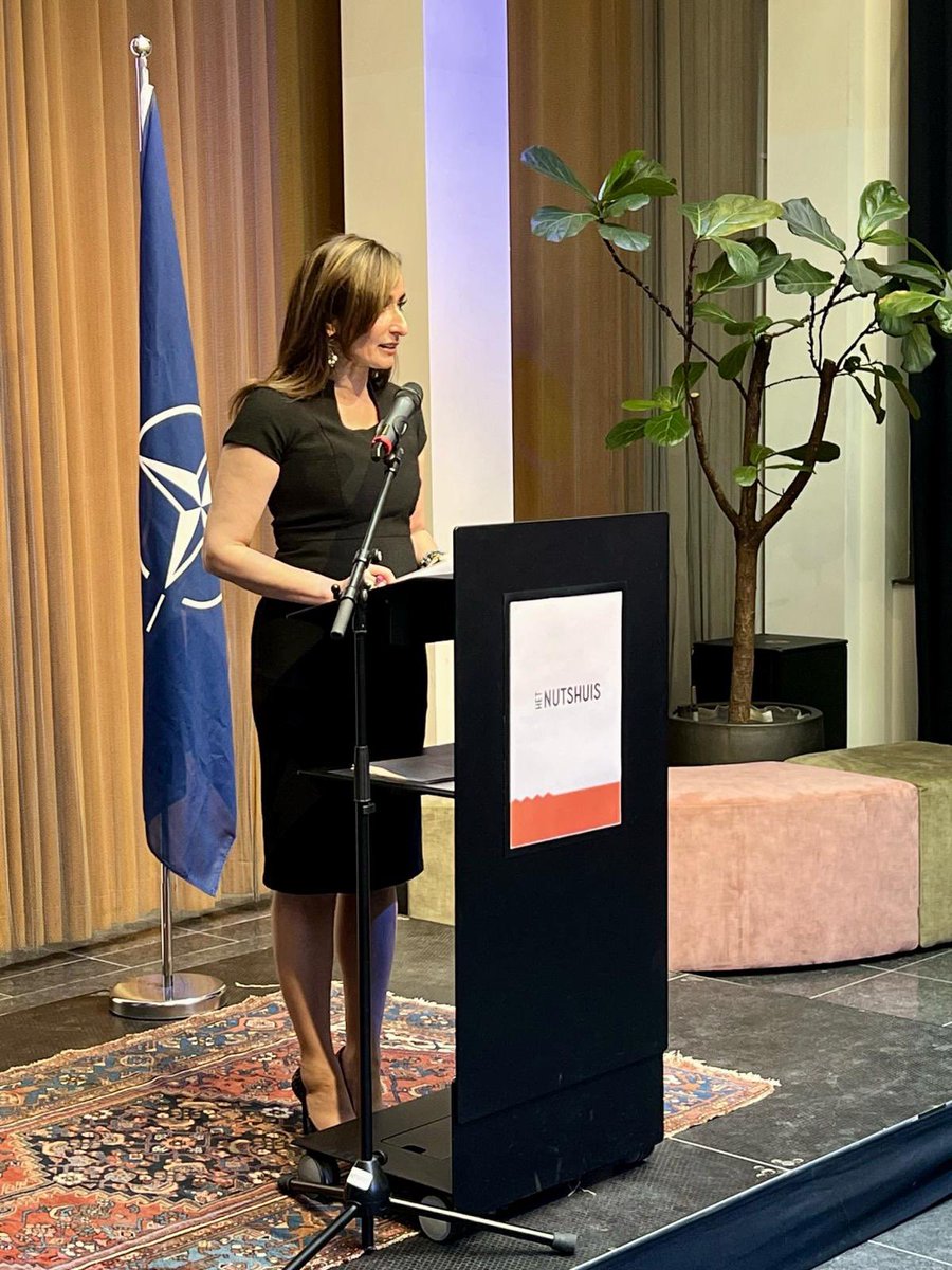 As I join the Netherlands in celebrating 75 years of historic achievements, NATO is stronger, more united and capable than ever. We are determined to defend the future for the next generation. Thank you Secretary General @DutchMFA Paul Huijts for the invitation to join and speak…