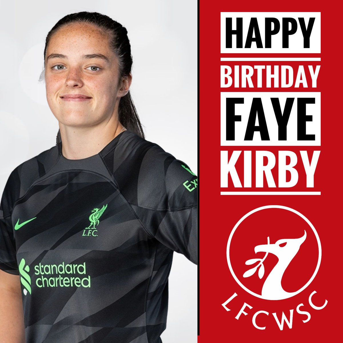 Happy Birthday to our young shot stopper Faye 🥳 We’ve got the best Kirby in the league 🎶 YNWA ♥️