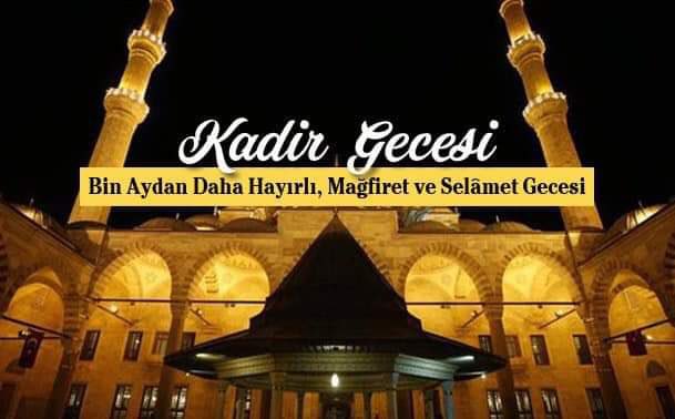 Kadir Gecenizi tebrik eder, bu mübarek gecenin tüm İslam Alemine hayırlar getirmesini Cenab-ı Allah'tan niyaz ederim.. #KadirGecemizMübarekOlsun