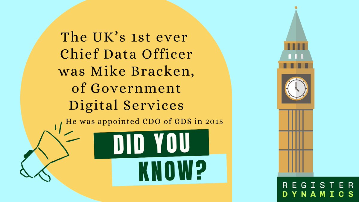 🌀Here's a #data related fact #ForTheFunOfItFriday! 
👩 Did you know: The UK's 1st ever CDO was Mike Bracken of @GDSTeam! 

#FridayFeeling #FridayFact #FridayVibes #datacommunity #datafacts #dataprofessionals