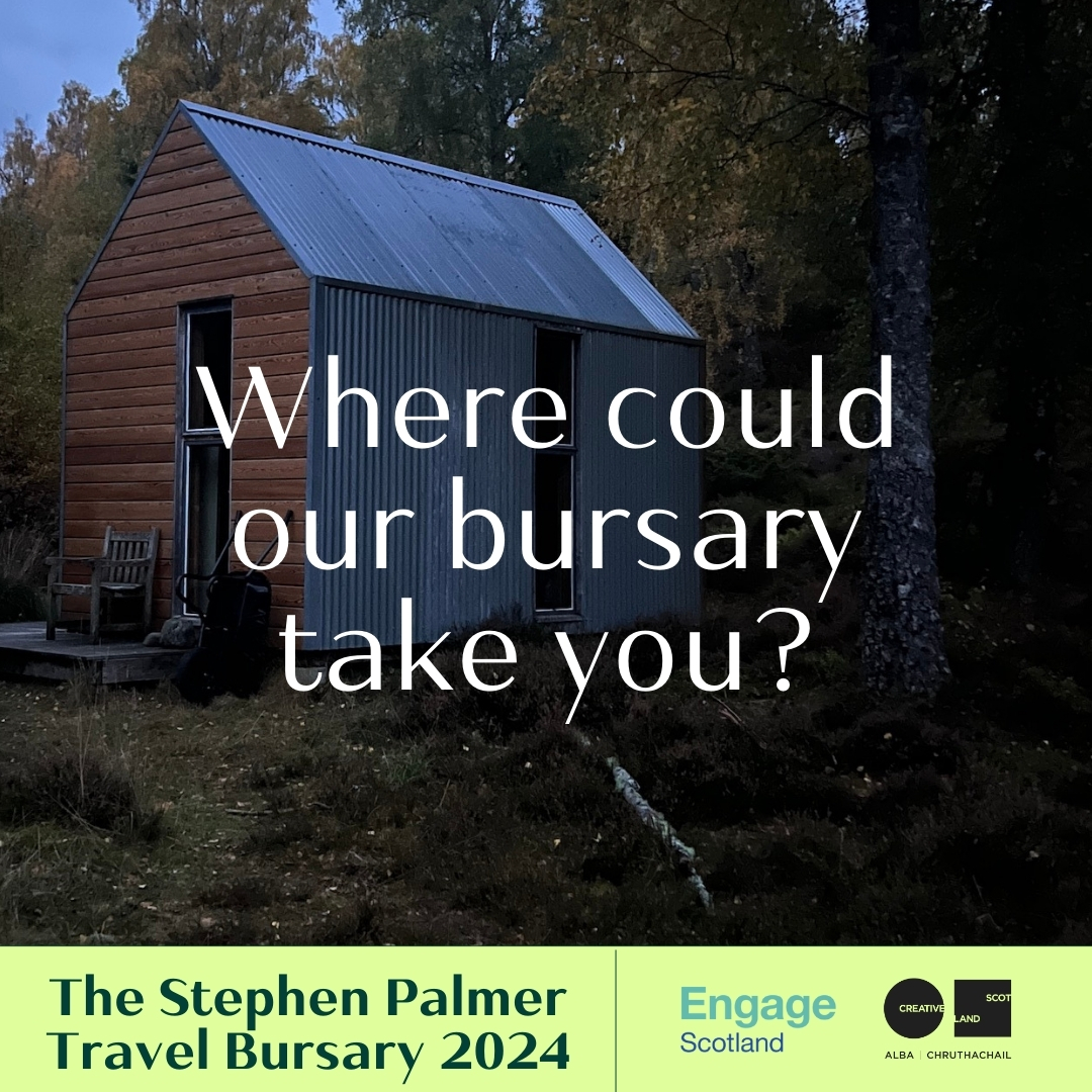 💡 Applications are now open for the Stephen Palmer Travel Bursary 2024 Delivered by @engagescotland, these bursaries support professional development for those working in the visual arts in Scotland. ⏰ Deadline: 15 April 2024 engage.org/engage-scotlan…