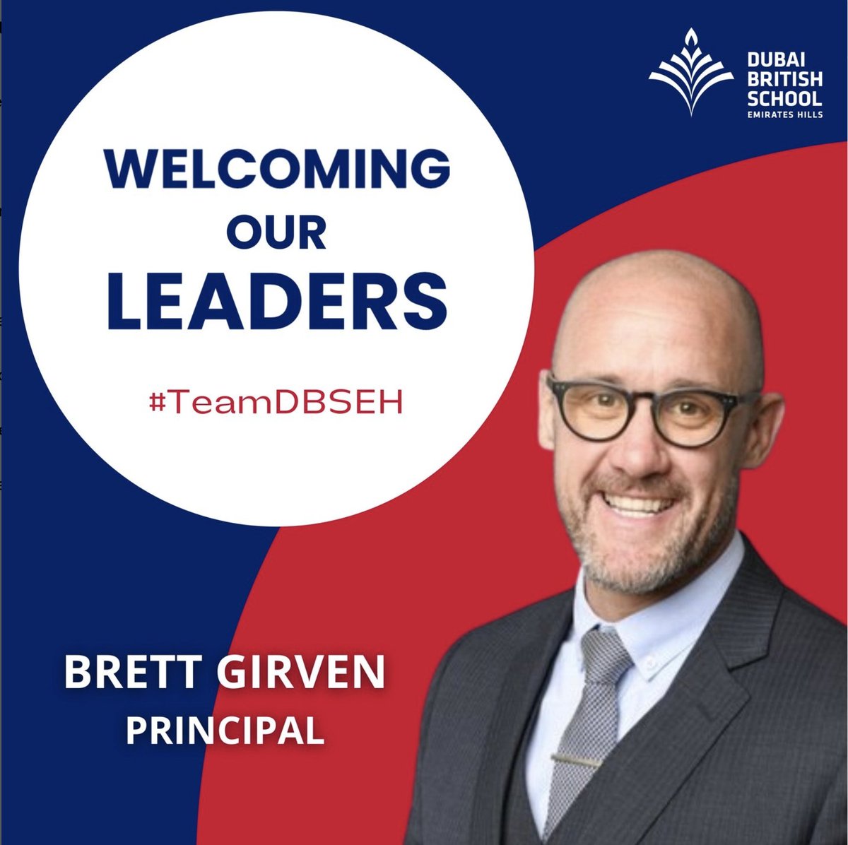 Welcoming Mr. Brett Girven, DBSEH's new principal for 2024/25. With 20+ years of global educational experience, he's excited to guide students toward their futures while continuing DBS's pursuit of excellence #InspiringYoungMinds #ProudlyTaaleem #BeginsAtDBSEH