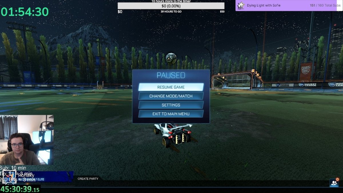 UNDER 2 HOURS LEFT ON THE TIMER, GET IN HERE FOR SOME EARLY RL GRIND twitch.tv/ronaky