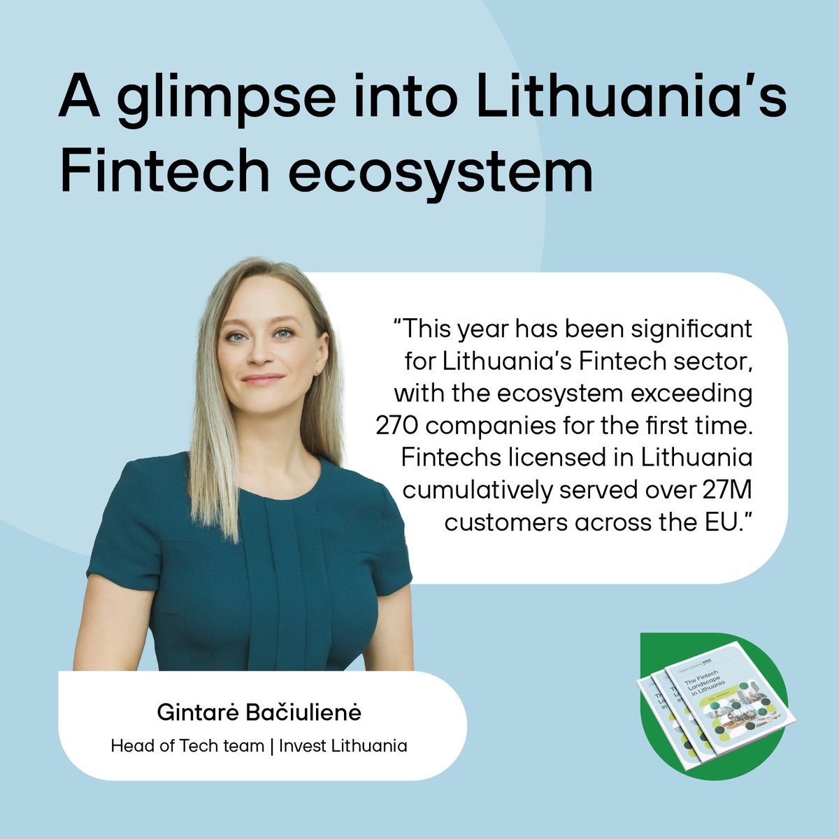 💎 Our Tech team lead welcomes you to explore what leads #Lithuania’s Fintech to success. Among its ever-expanding pool of 7,400 specialists, gender balance remains strong . 2023 has been a year of milestones, with the #Fintech Guidelines 2023-2028 launch and the news that…