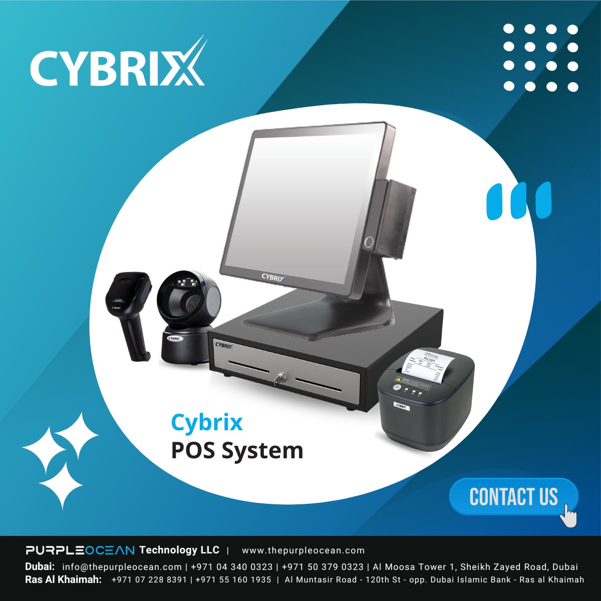 Boost your #business efficiency with #Cybrix #POS – the all-in-one #solution.

#purpleoceantechnology #cybrixpos #cybrixerp  #POSSolution #Retail #Restaurant #pointofsale #business #POSHardware #hardware #dubai #GCC #MENA #UAE #OMAN #Muscat #SaudiArabia #AbuDhabi #rasalkhaimah