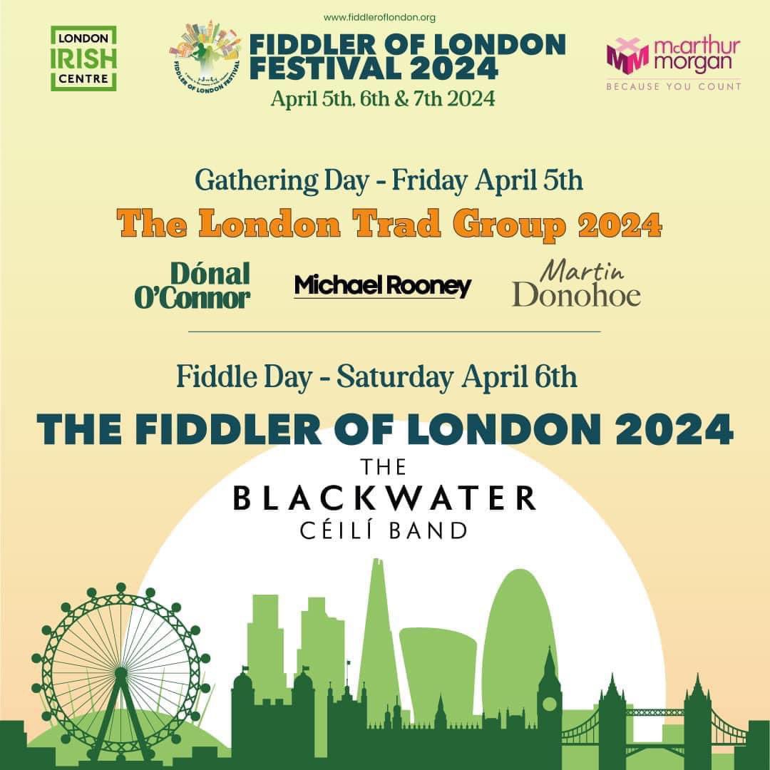 Looking forward to the Fiddler of London Festival this weekend. @FiddlerLondon