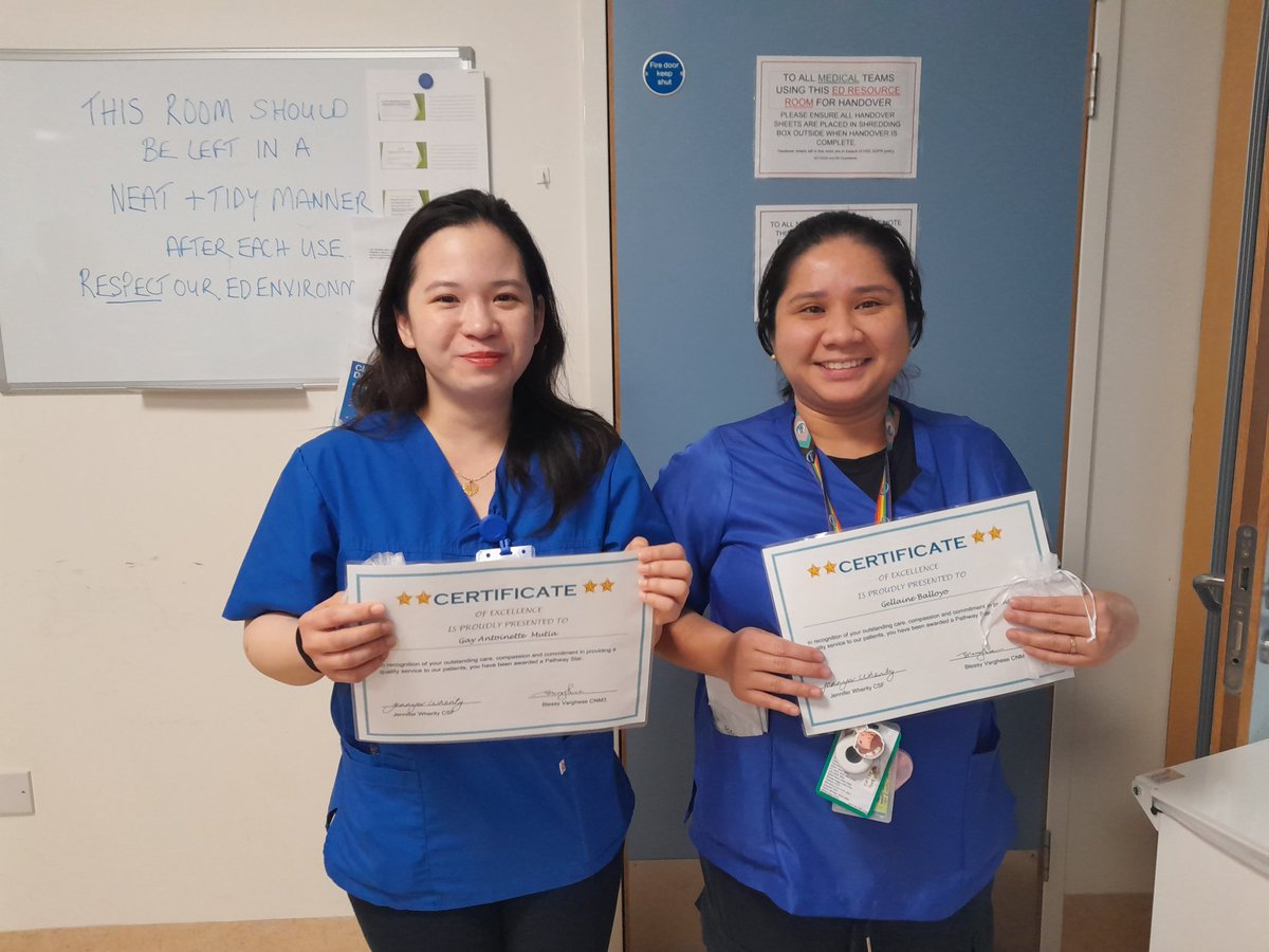 Congratulations to Gellaine and Antoinette recipients of March Pathway Star Award 🌟 due to their continued dedication to providing exceptional patient care. Well done ladies !!