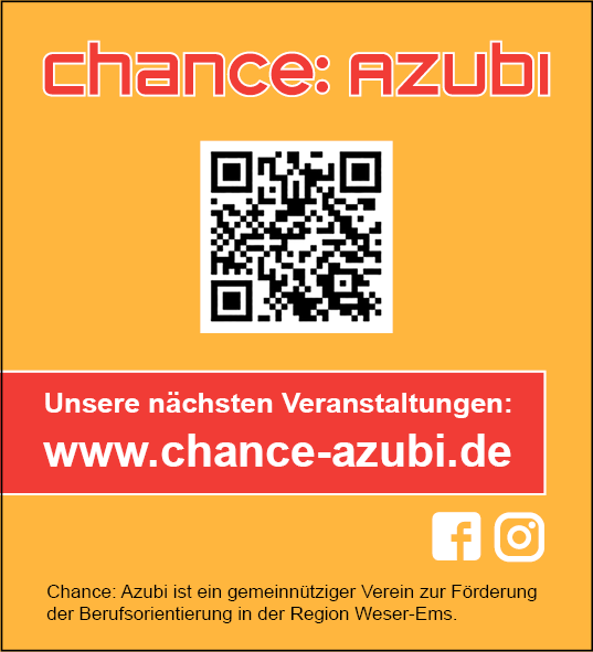Jetzt keine Veranstaltung mehr verpassen:
chance-azubi.de/veranstaltunge…
#seidabei #ausbildung #studium #chanceazubi