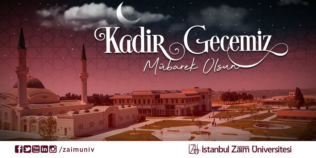 Kadir Gecemiz Mübarek Olsun... #kadirgecesi #kadirgecemizmübarekolsun #izü #zaim #ramazan