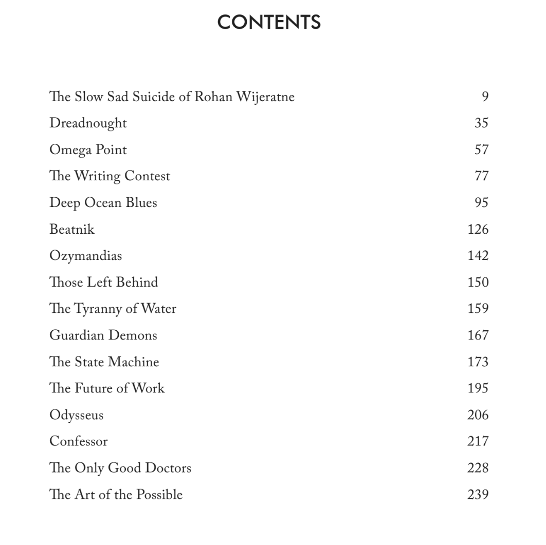 I'm reading the proofs for 255 pages of short stories, from 2017 to now, coming out from Perera Hussein . . . my friends who ask 'where can I buy your books in Colombo?' are going to be happy to have an actual answer for once.