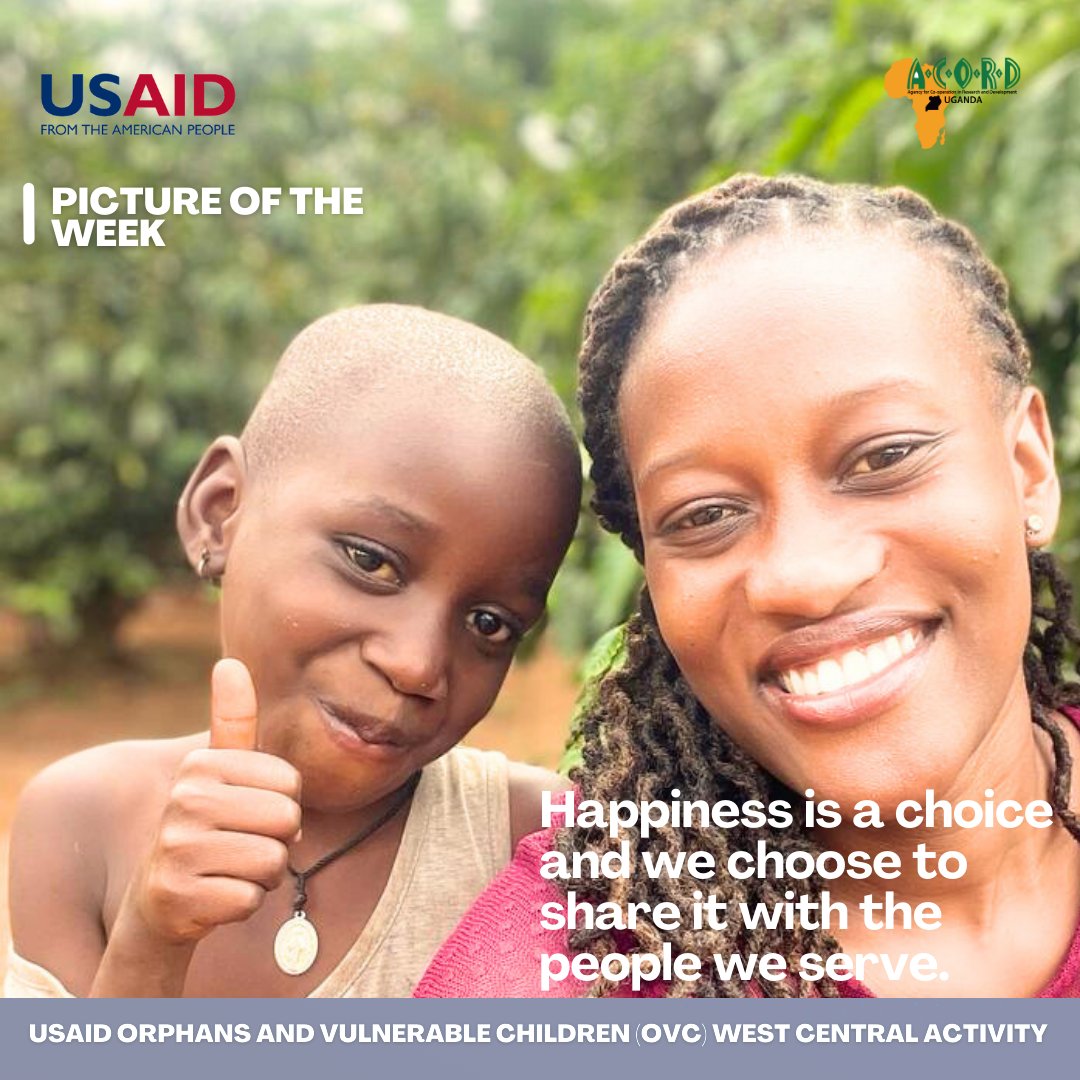 #PictureoftheWeek- Happiness is not something ready-made. It comes from your own choices and actions. Our @USAID OVC West Central Activity has made a choice to serve with happy faces. How are you serving your community? let us know @nawatene @USAIDAfrica @Estherkayaga3