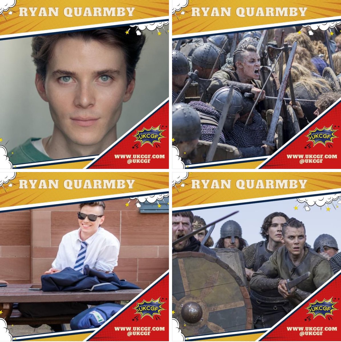 Repeat post 🌟UKCGF TOUR 2024 GUEST ANNOUNCEMENT✨ RYAM QUARMBY will be joining Southampton 13th April. Ryan Quarmby is an English actor known for a variety of roles across screen and stage,