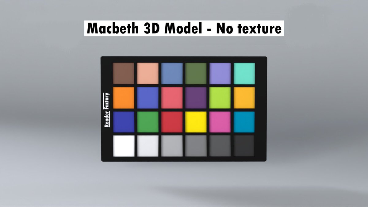 render_facCGI's tweet image. Very pleased to present the new Macbeth tool available in the shop.A 3Dmodel developed for Maya (Arnold - Renderman). 

With no external texture, everything is generated mathematically in the shader! So you can get the perfect value in any situation! ✨💡

#3d #tool #3dtool