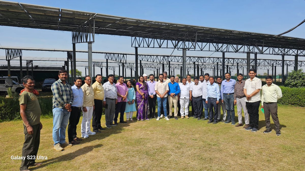 #NSEFI and @AgriPV_In (IAA) arranged a visit to the 2.5 MW solar power plant established in Najafgarh (Village Isapur), Delhi, along with district-level officers and representatives from Panchayats & FPOs of Meerut district. During the visit, discussions were held regarding the…