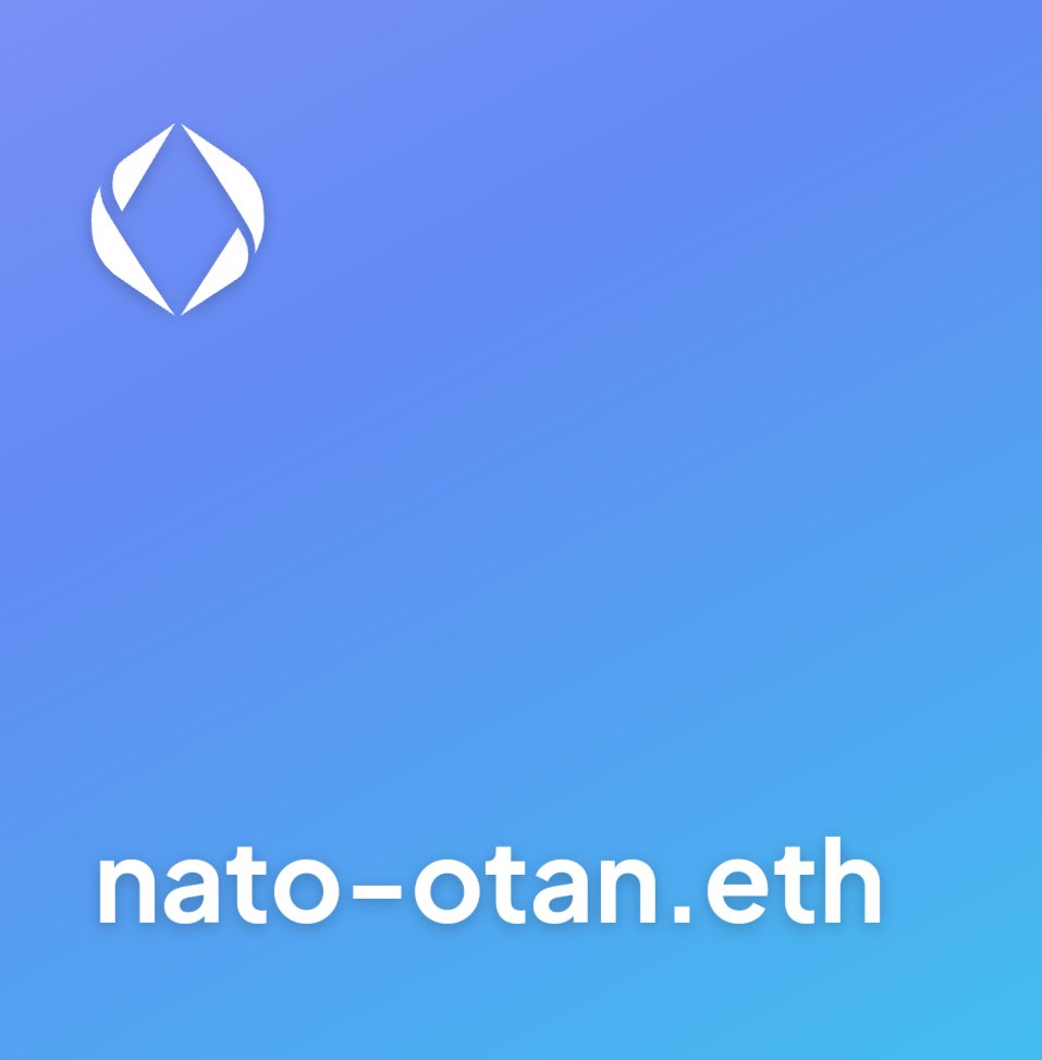 Check out nato-otan.eth 0.01 $eth #ens #enstars