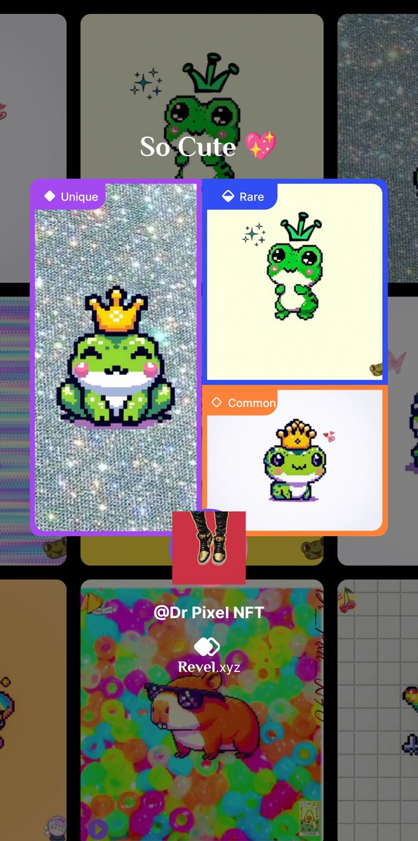 Check out this pack on #Revel revel.xyz/c/171230293292…
New #Cards drop listed
on <a href="/RevelXyz/">Revel.xyz</a> #Card #market
So Cute 💖 King Frog 🐸
Handmade edition 👐
Only for #Revelxyz 🃏 🃏 🃏