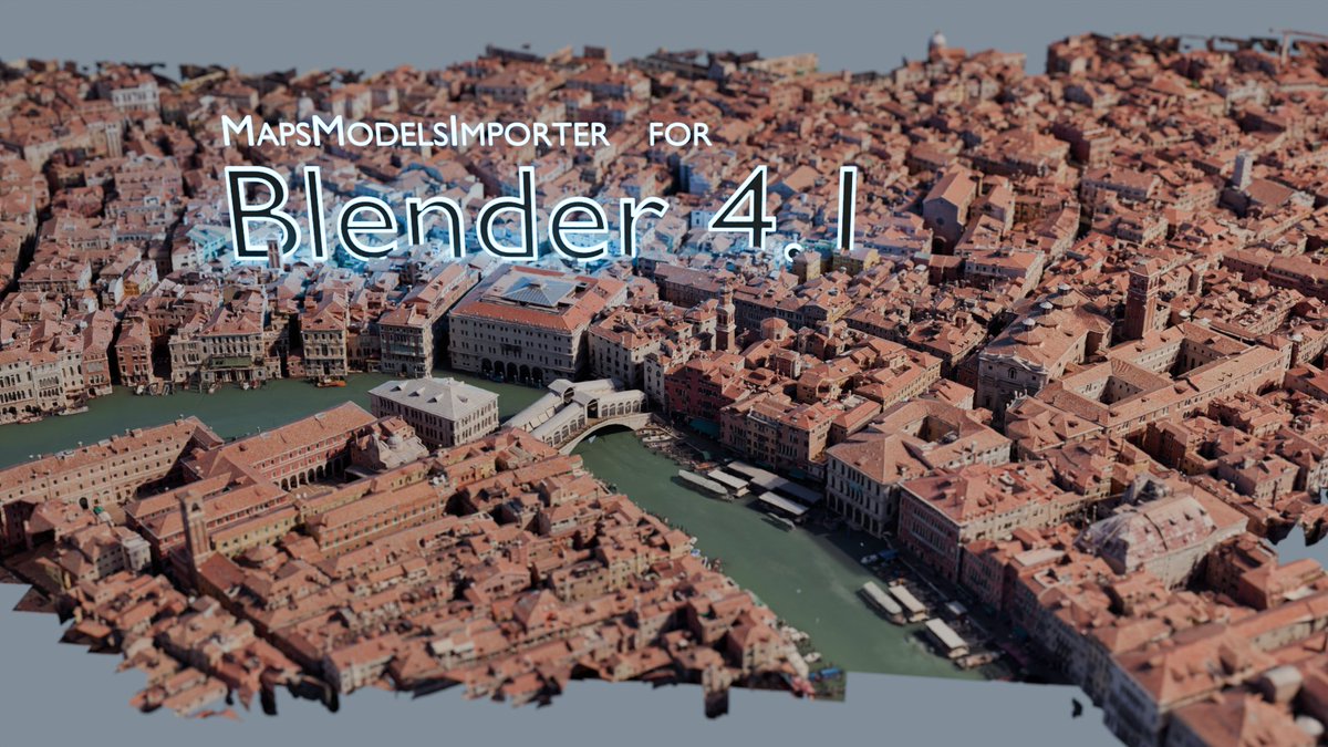 exppad's tweet photo. Just updated #MapsModelsImporter for Blender 4.1 and RenderDoc 1.31 (latest versions)!
Import #GoogleMaps 3D into #Blender now!
👉👉👉 https://t.co/hoFrXNAvFM https://t.co/mkGSHVWDOs