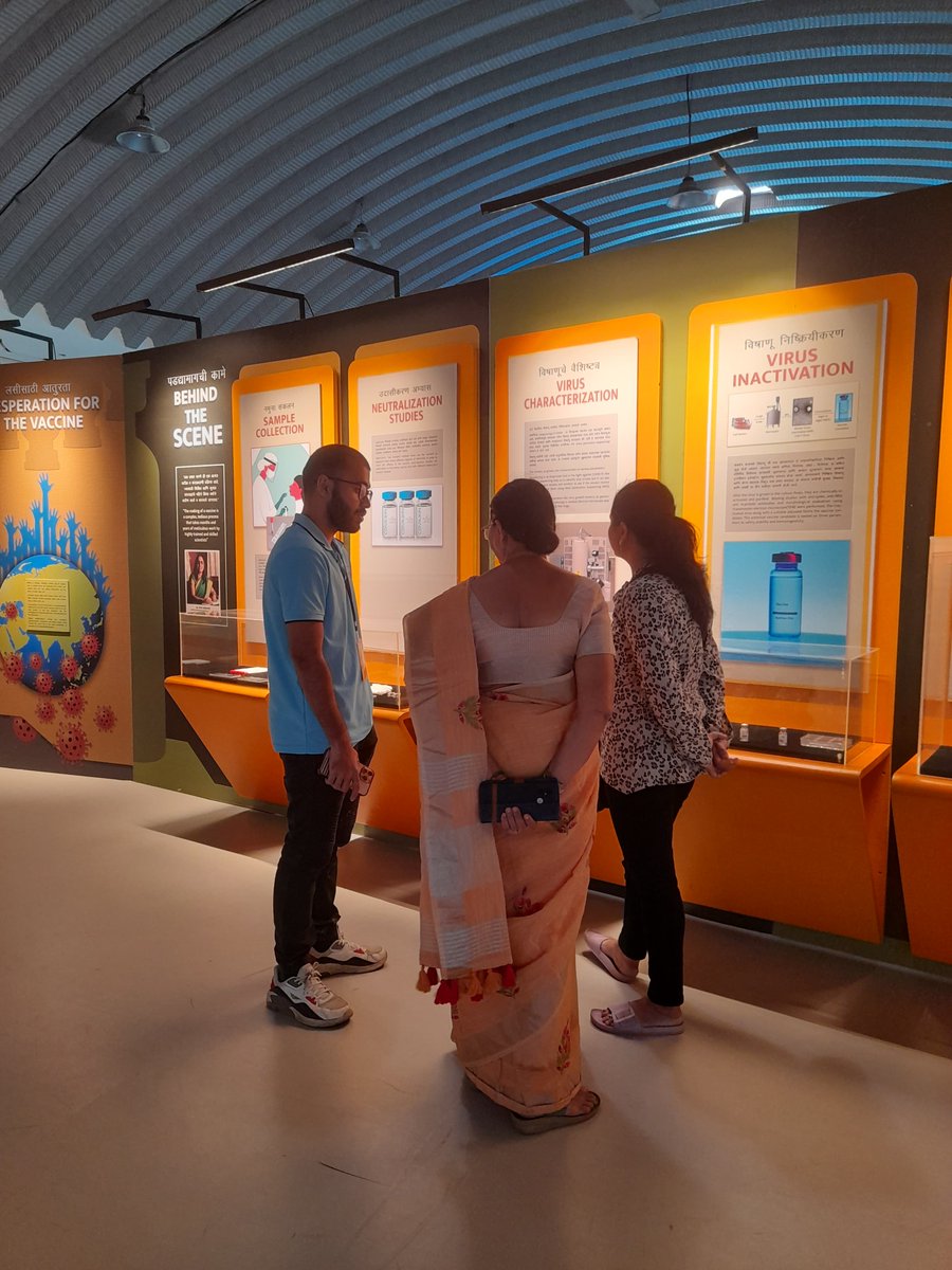 NSCMumbai's tweet photo. Visitors exploring the 'Vaccines: Injecting Hope' exhibition at Nehru Science Centre, Mumbai on 10.03.2024. #VaccinesInjectingHope #nscmumbai #sciencemuseumlondon #WellcomeTrust #britishcouncilindia #icmrorgination https://t.co/iPL35NESZm
