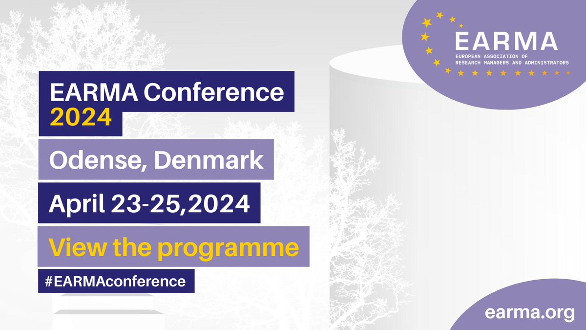 Only 17 more days to go until the #EARMAconference, taking place in Odense, Denmark🇩🇰 This year's conference theme is Where is RMA Going? The Future of RMA in a Rapidly Changing World💫 Check out our exciting programme👀 👇 🔗bit.ly/43m8GWA #researchmanagement #RMAs