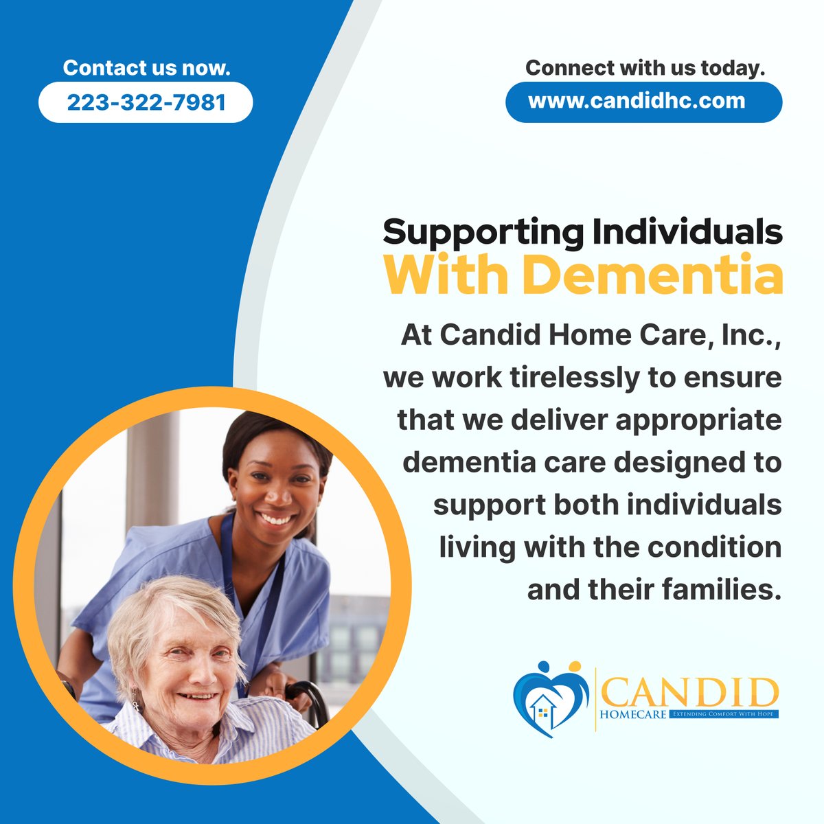 Is your loved one living with dementia? You are not alone. Millions of families are grappling with this reality, and we understand the challenges it can bring. If you require help in navigating this condition, we are the ones to rely on.

#HenricoVirginia #DementiaCare #Homecare