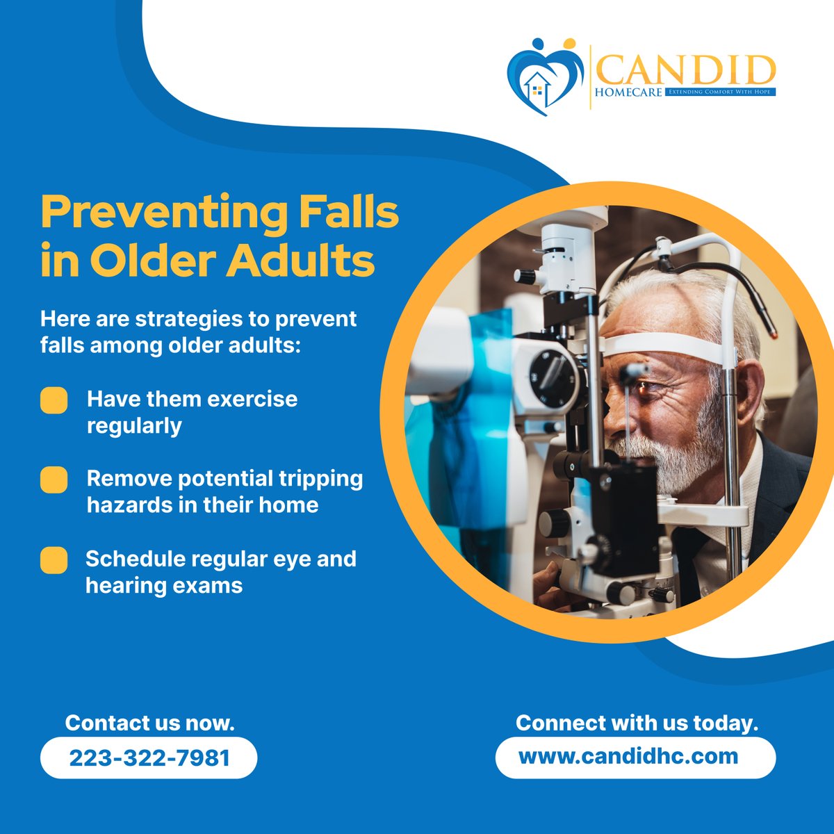Falls are the leading cause of injury among the aging population. However, by taking proactive steps, older adults can reduce their risk of falls and stay healthy and independent.

#HenricoVirginia #FallPrevention #Homecare