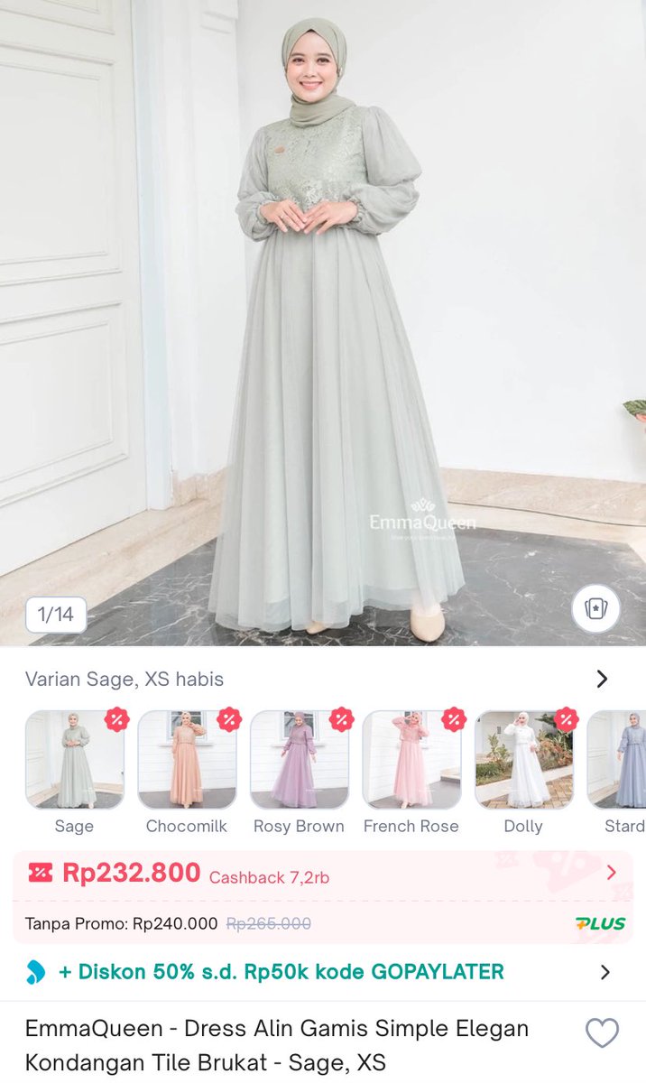 26.500 | 15.00 wib Emma queen dress tokopedia.link/VvWEmAeIxIb