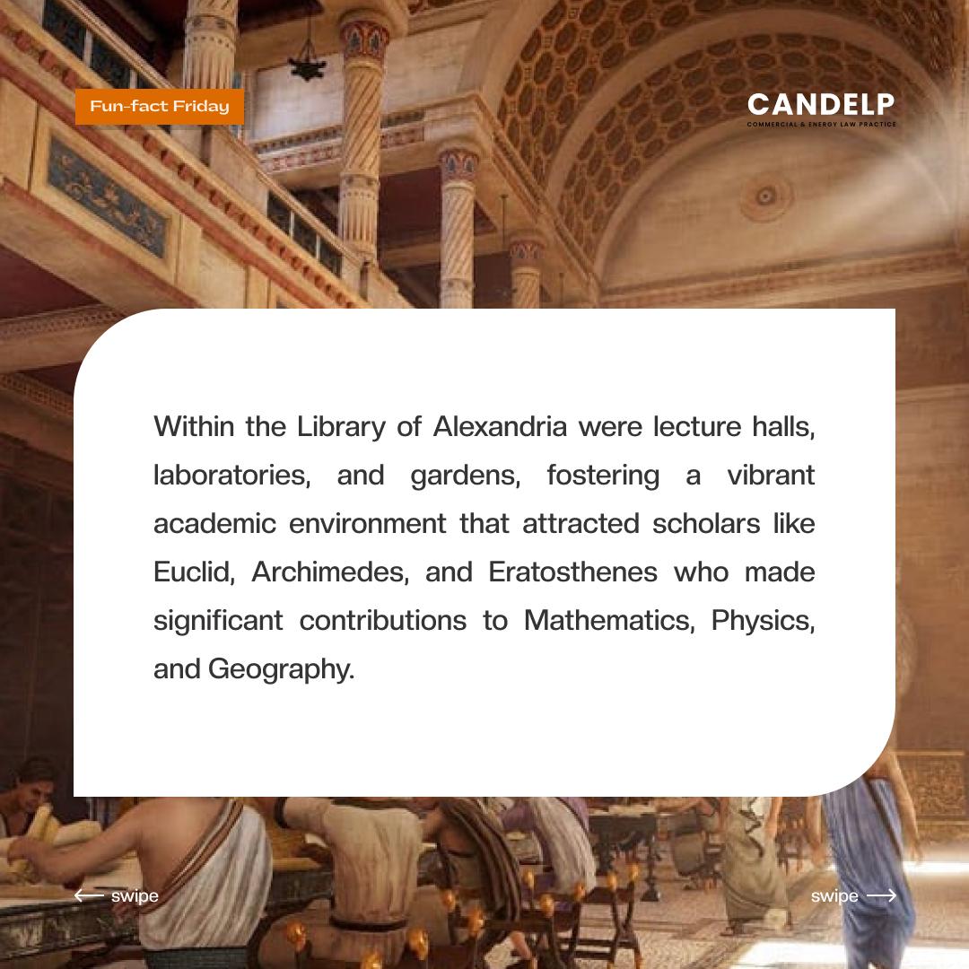 CandelpLaw's tweet image. FUN FACT FRIDAY
Ancient Libraries around the World: The Library of Alexandria
 
The Great Library of Alexandria was one of the largest and most significant libraries in the Ancient World. 

#AncientLibraries #AncientEgypt #Historyofknowledge #Funfact #Funfactfriday