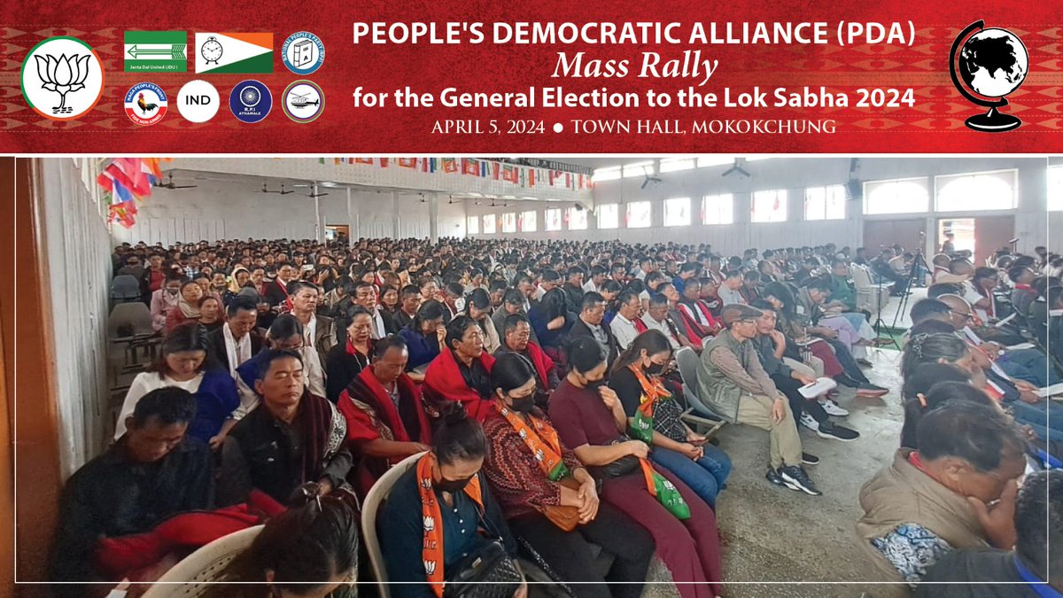 Addressed a mass rally in Mokokchung district for the General Elections to the Lok Sabha 2024. I appeal to the constituents to support the PDA consensus candidate Dr. Chumben Murry, @BenRMurry. I am confident that he will represent us effectively. #LokSabhaElections2024 #Nagaland