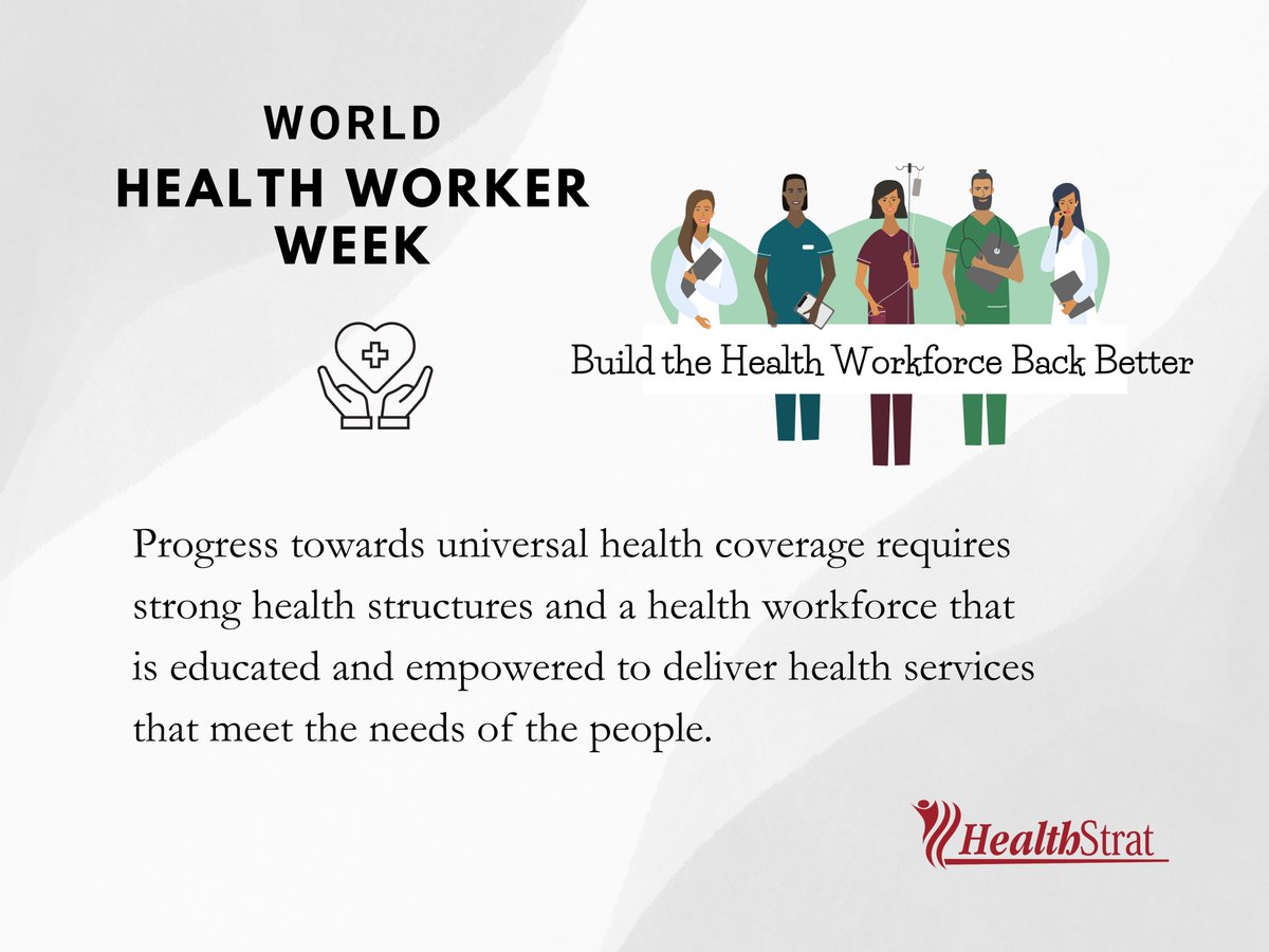 As we mark the #WorldHealthCareWorkerWeek, let us champion for an empowered health workforce by ensuring that health workers have access to more quality and relevant competency-based education and training.