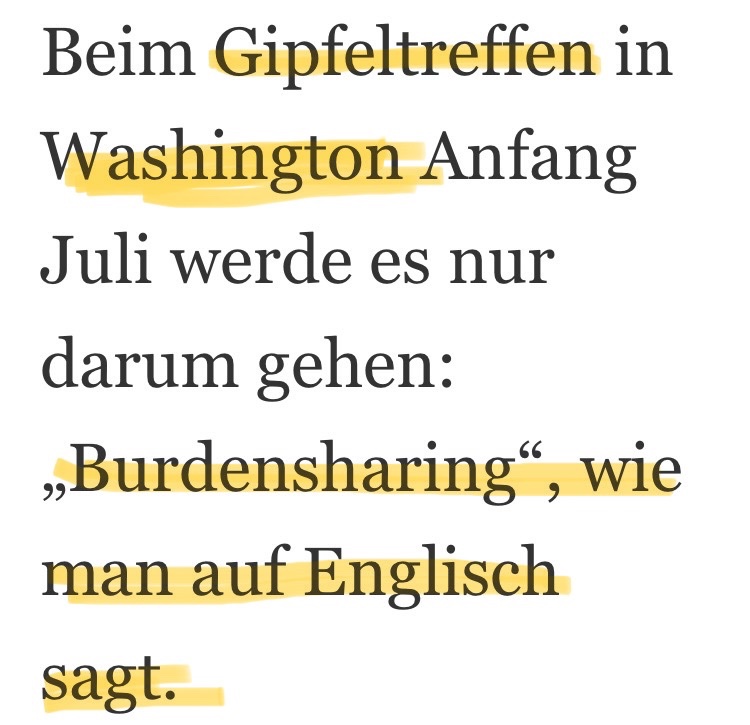 „Neue Finanzierung für Ukraine: Wie die NATO Trump-sicher gemacht werden soll“ via @faznet - volle Zustimmung, dass sich der #NATOSummit auf #burdensharing richten wird. Wie die Lastenteilung neu gedacht werden kann, habe ich analysiert: dgap.org/de/forschung/p… via @dgapev