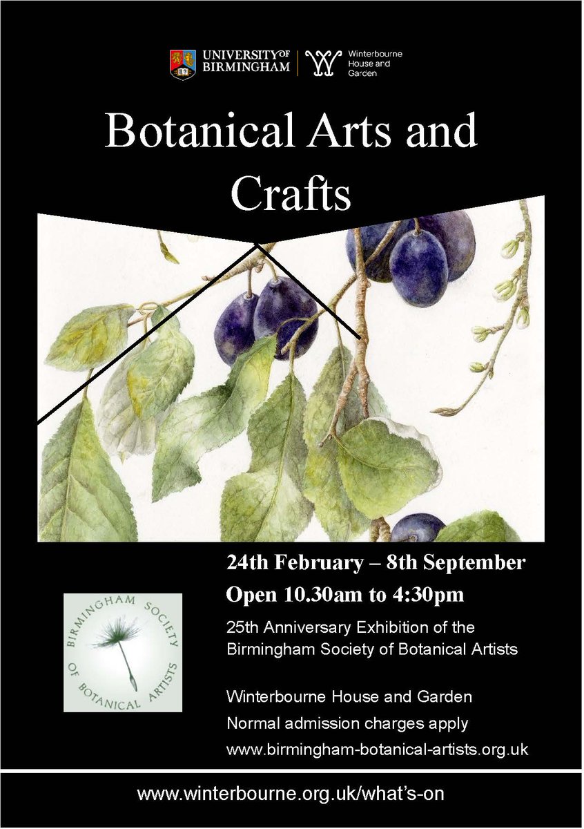 Visit our Botanical Arts and Crafts exhibition today (Friday 5 April) to watch a botanical artist at work and chat to her about the techniques she uses to bring plants to life on the page. @winterbournehg #botanicalart