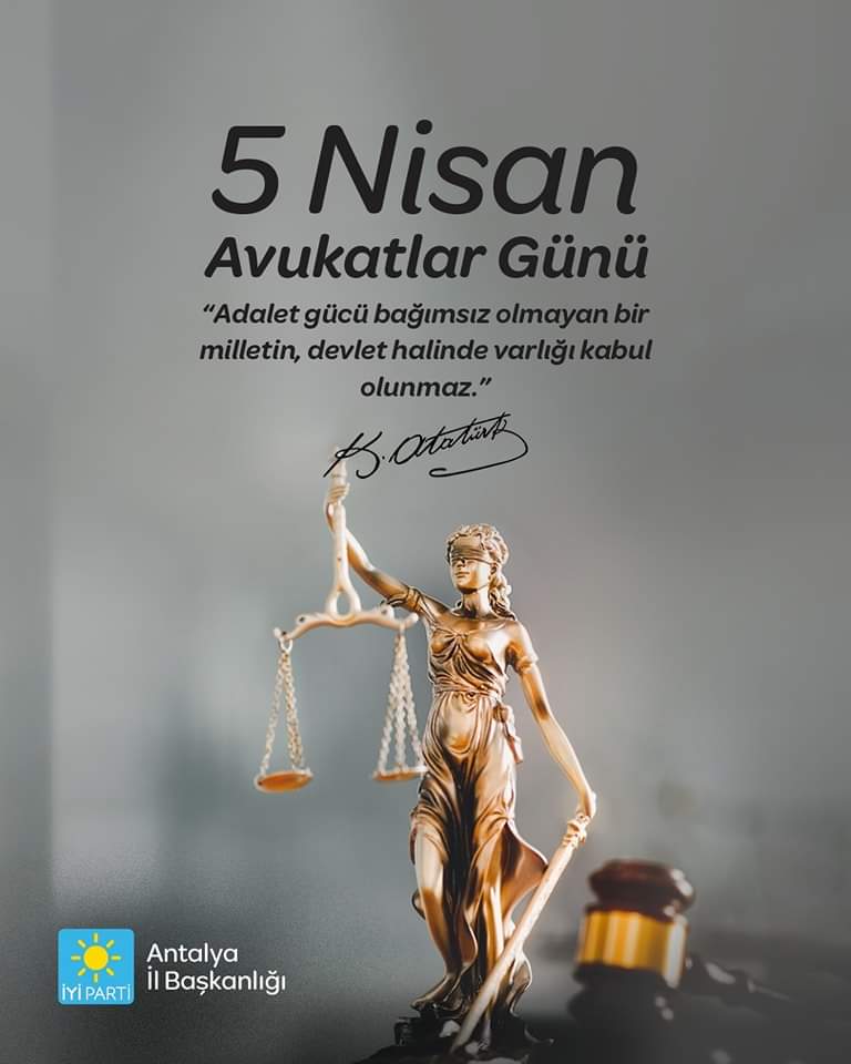 Hak ve adaletten yana olan hukukun üstünlüğünü daima savunan, demokratik bir hukuk devleti ve bağımsız bir yargı için çalışan tüm avukatların Avukatlar gününü kutluyoruz.