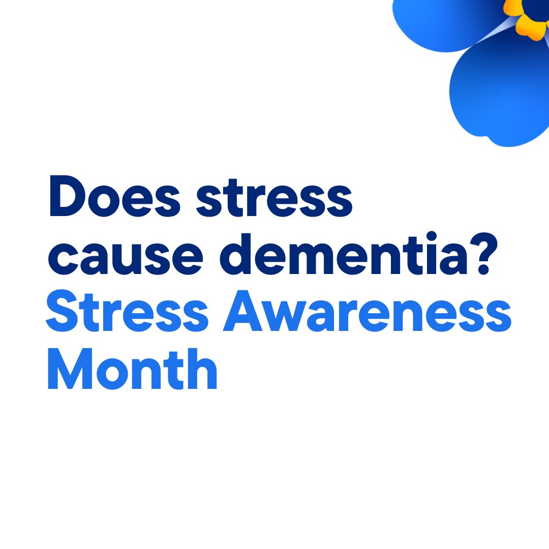 Is stress linked to the risk of dementia? It’s hard to know for sure. Our research team looked at the evidence and found stress could play a role in dementia development but is unlikely to be the only factor: spkl.io/601940v8U #StressAwarenessMonth